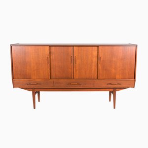 Mid-Century Teak Highboard von A. Jensen & Molholm für Herning, 1960er