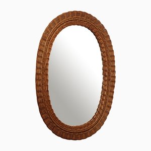 Specchio ovale vintage a rete