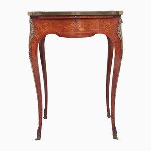 Early 20th Century French Kingwood and Marquetry Side Table, 1910