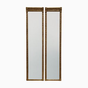 Englische Spiegel mit vergoldetem Holzrahmen, 19. Jh., 2er Set