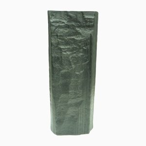 Schwarze Op Art Porzellanvase von Martin Freyer für Rosenthal, 1970er