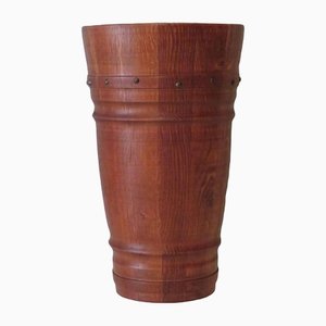 Mid-Century Umbrella Stand in Solid Wood, Germany, 1960