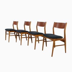 Mid-Century Teak Dining Chairs, 1960s, Set of 4