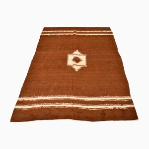 Angora Kelim Teppich aus Baumwolle & Wolle