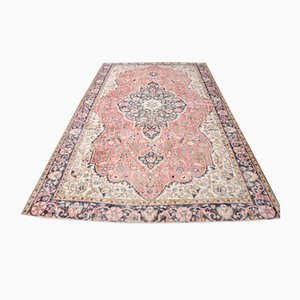 Grand Tapis Vintage en Laine et Coton