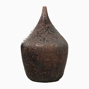 Vintage Brown Ceramic Vase, 1957