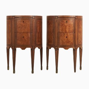 Commodes Twin en Bois, Set de 2