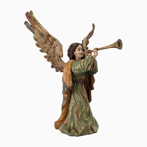 Large Angel in Polychrome Wood, 1960s
