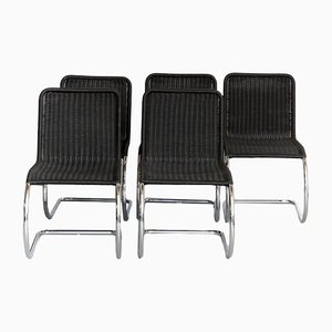 B42 Weißenhofstuhl Chair by Ludwig Mies van der Rohe for Tecta, 1980s, Set of 5