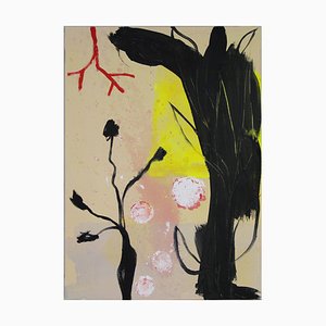Lola Galanes, Composición floral, década de 2000, acrílico sobre lienzo
