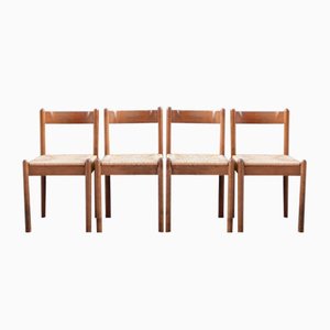 Mid-Century Italian Dining Chair in Carimate Style, 1960s, Set of 4