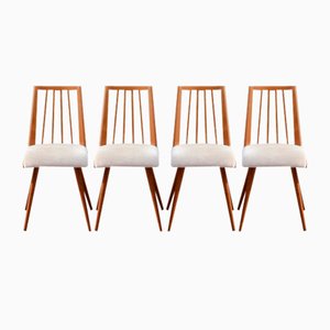 Mid-Century German Mohair Dining Chairs, 1950s, Set of 4