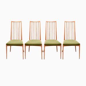 Mid-Century German Dining Chairs by Ernst Martin Dettinger for Lucas Schnaidt, 1950s, Set of 4