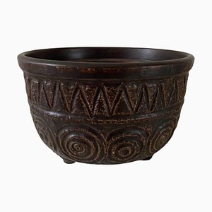 Jarrón o maceta Mid-Century de cerámica de Jasba, años 70
