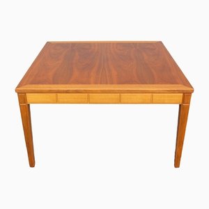 Table Basse Carrée Scandinave en Teck, 1960s