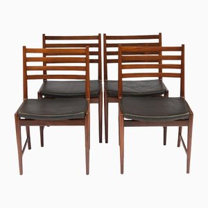 Rosewood Dining Chairs attributed to Kai Lyngfeldt Larsen for Søren Willadsen, 1960s, Set of 4