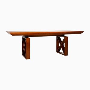 T419/1 WK 458 Brown Dining Table in Wood from WK Wohnen