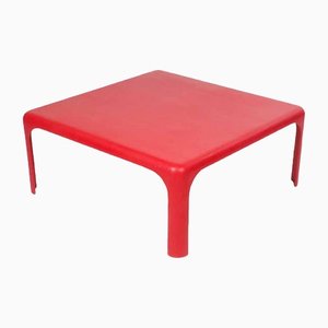 Red Coffee Table attributed to Vico Magistretti for Artemide, 1960s