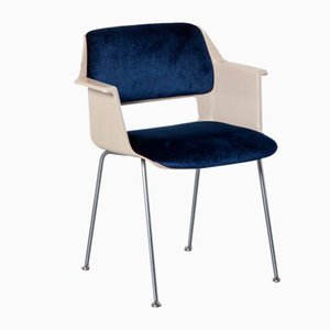 Blauer Stratus Stuhl von AR Cordemeyer für Gispen, 1970er