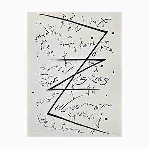 Rafael Alberti, Letter Z, Original Lithograph, 1972, Lithograph