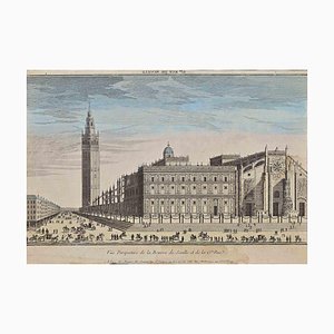 Unknown, Seville Cathedral, Original Etching, 18th Century