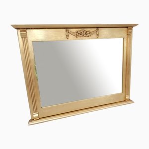 Large Antique Wall Mirror in Ornate Gold Gilt Moulded Frame, 1980s