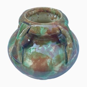 Polish Faience Vase from Wrocławek, 1970s