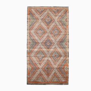 Vintage Kelim Teppich aus Baumwolle & Wolle
