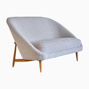 Canapé Modèle 115 en Dedar Bouclé et Bech par Theo Ruth pour Artifort, 1958