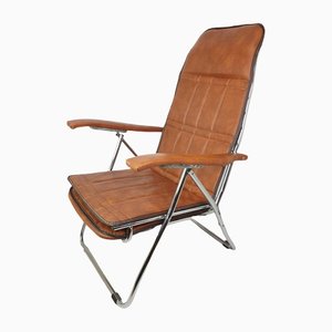Italian Folding and Reclining Chair from Mod Metal Far, 1970s