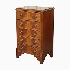 Antique Georgian Mahogany Chest of Drawers with Brass Handles