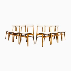 Dining Chairs by Rajmund Teofil Hałas, 1960s, Set of 8