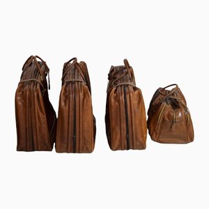 India Model Travel Bags, 1950s, Set of 4