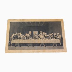 Impresión de la reproducción de Leonardo Da Vinci, The Last Supper, 1800