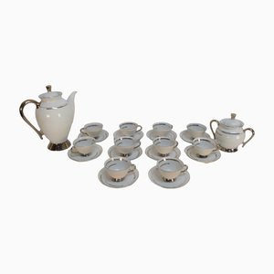 Porcelain Coffee Service by Richard Ginori, Italy, 1940s, Set of 12