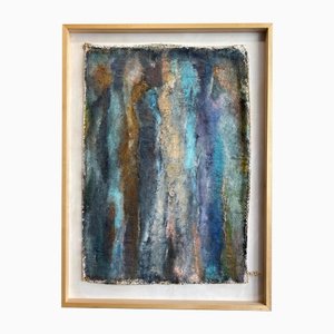 Gilbert Pauli, Recueillir, 2002, óleo sobre lienzo y yute