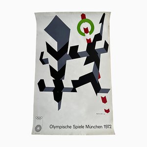 Munich Olympic Games Poster by Allan Darcangelo, 1972