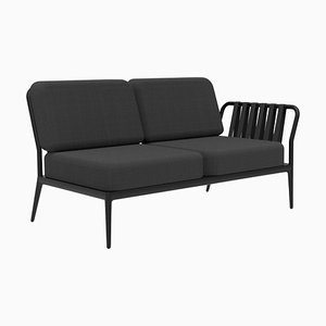 Ribbons Black Double Left Sofa from Mowee