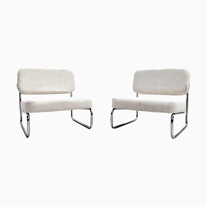 Mid-Century Modern Upholstery Chairs, France, 1960s, Set of 2