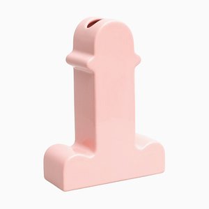 Jarrón Shiva de cerámica rosa de Ettore Sottsass para BD Barcelona