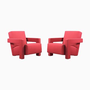 Butacas Utrech de Gerrit Thomas Rietveld para Cassina. Juego de 2