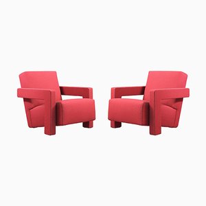 Poltrone Utrech di Gerrit Thomas Rietveld per Cassina, set di 2