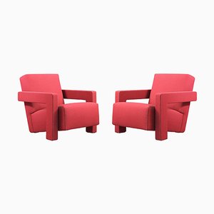 Utrech Armchair by Gerrit Thomas Rietveld for Cassina, Set of 2