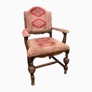 Antiker roter niederländischer Sessel