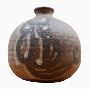 Jarrón Mid-Century de cerámica, años 60
