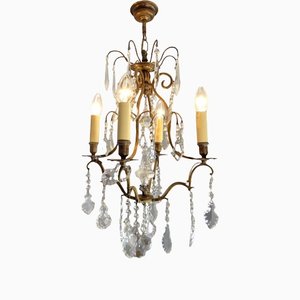 French Crystal Chandelier, 1890s