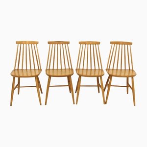 Pinnstol Beech Bar Chairs, Sweden, 1960s, Set of 4
