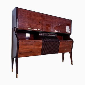 Mid-Century Italian Sideboard with Bar Cabinet attributed to Osvaldo Borsani for Atelier Borsani Varedo, 1950s