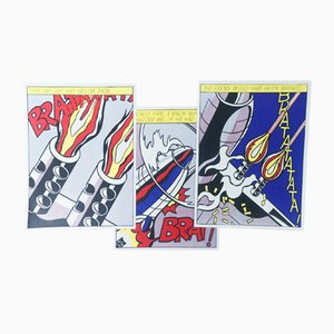 Roy Lichtenstein, As I Opened Fire, 1998, Lithographs, Set of 3