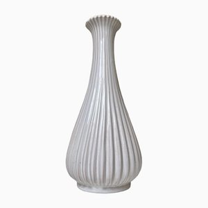 Vase en Céramique Vernie Blanche de Eslau, 1950s